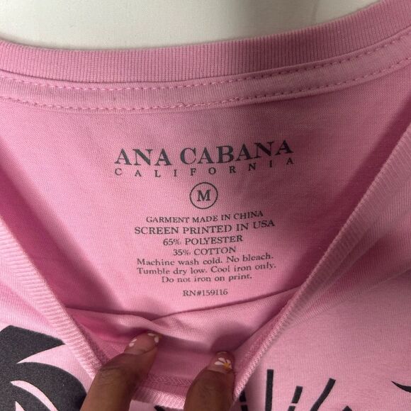 Ana Cabana California Women’s Graphic T-Shirt.The Beach is Calling I Must Go. M - Picture 2 of 8